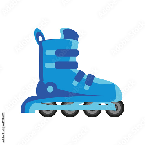 blue roller skate