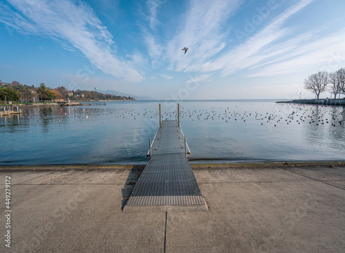 Ouchy Promenade and Lake Geneva - Lausanne, Switzerland