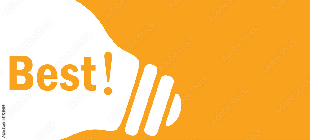 Fototapeta premium Best in lamp background illustration