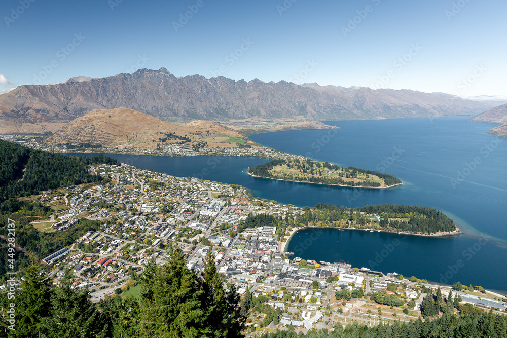 Queenstown view from above