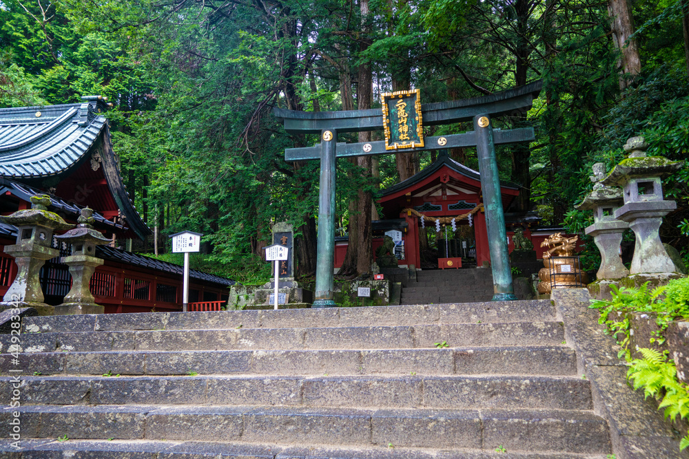 栃木県日光市の男体山に登山している風景 A view of climbing Mt. Ottai in Nikko City, Tochigi Prefecture. 栃木県日光市の男体山に登山している風景 A view of climbing Mt. Ottai in Nikko City, Tochigi Prefecture.