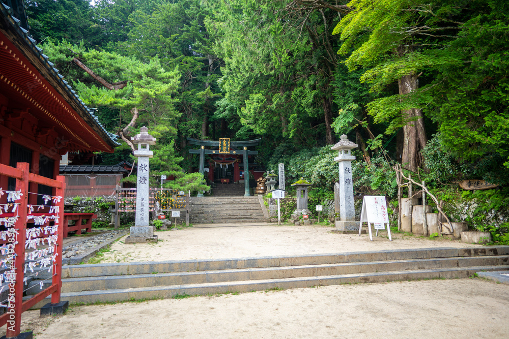 栃木県日光市の男体山に登山している風景  A view of climbing Mt. Ottai in Nikko City, Tochigi Prefecture. 