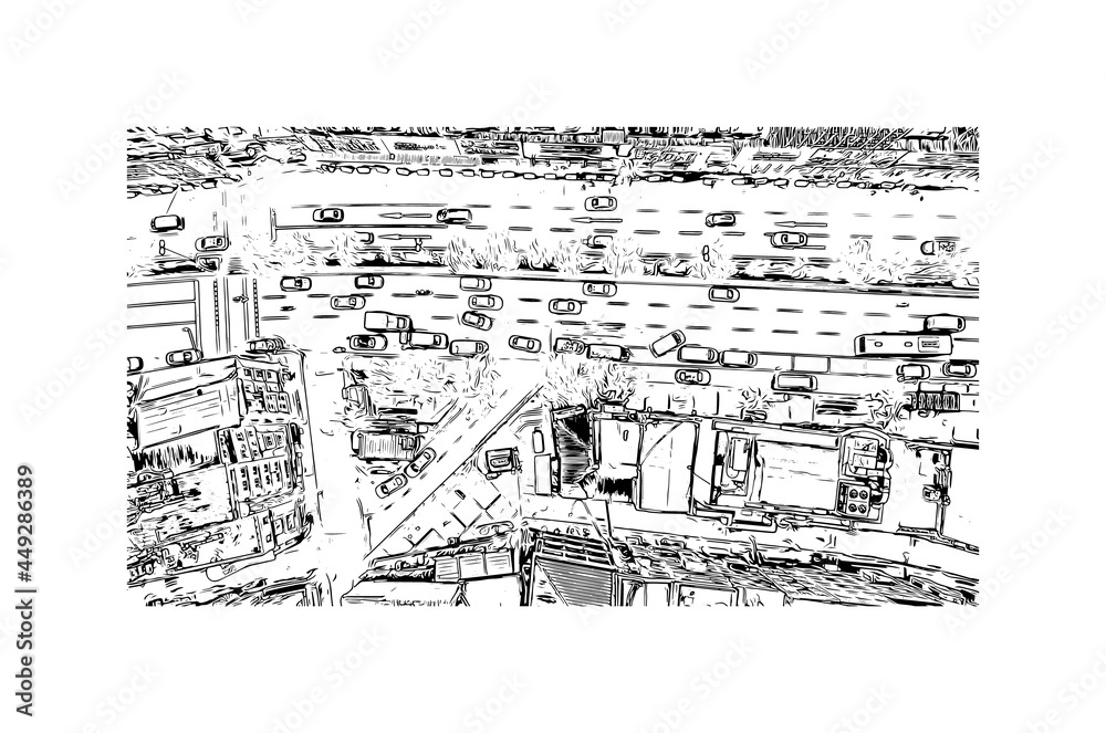 Building view with landmark of Istanbul is a major city in Turkey. Hand drawn sketch illustration in vector. Building view with landmark of Istanbul is a major city in Turkey. Hand drawn sketch illustration in vector.
