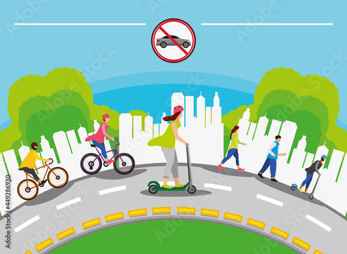 world car free day concept