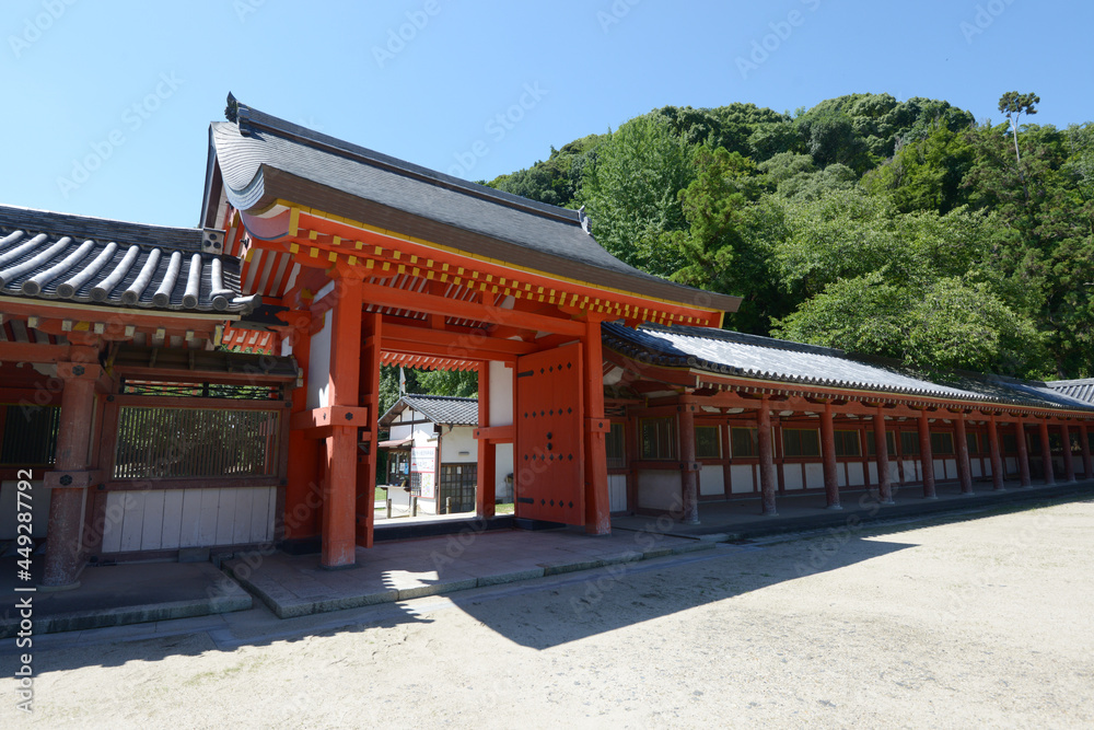 石清水八幡宮　頓宮殿南門　京都府八幡市