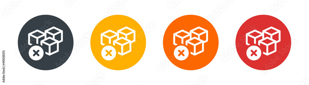 Sugar free label. Vector sugar cubes in circle icon for no sugar added design Sugar free label. Vector sugar cubes in circle icon for no sugar added design