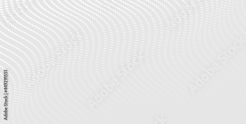 Dot white gray wave light technology texture background. Abstract big data digital concept © Creative