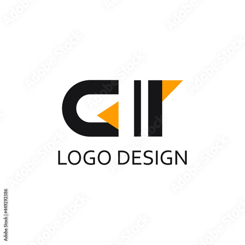 Letter gi for logo company design
