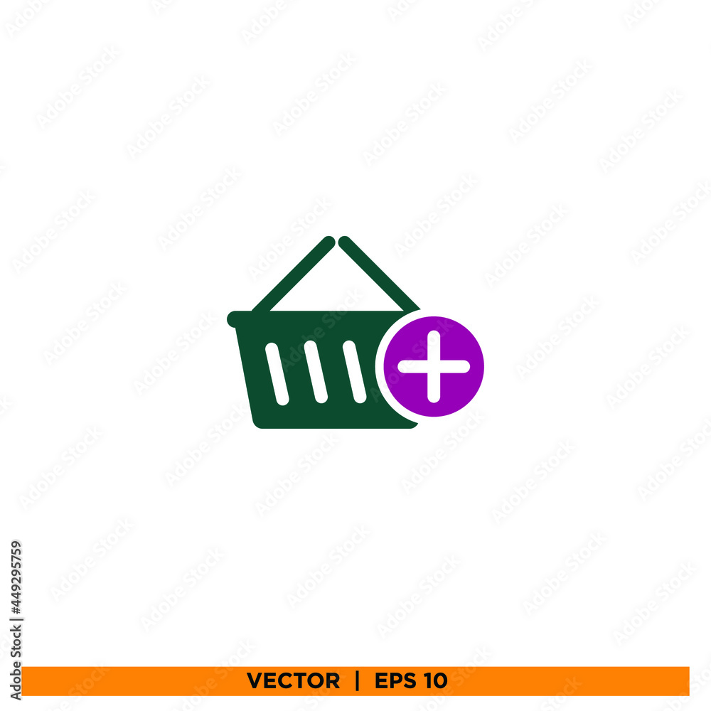 Icon vector graphic of shopping cart