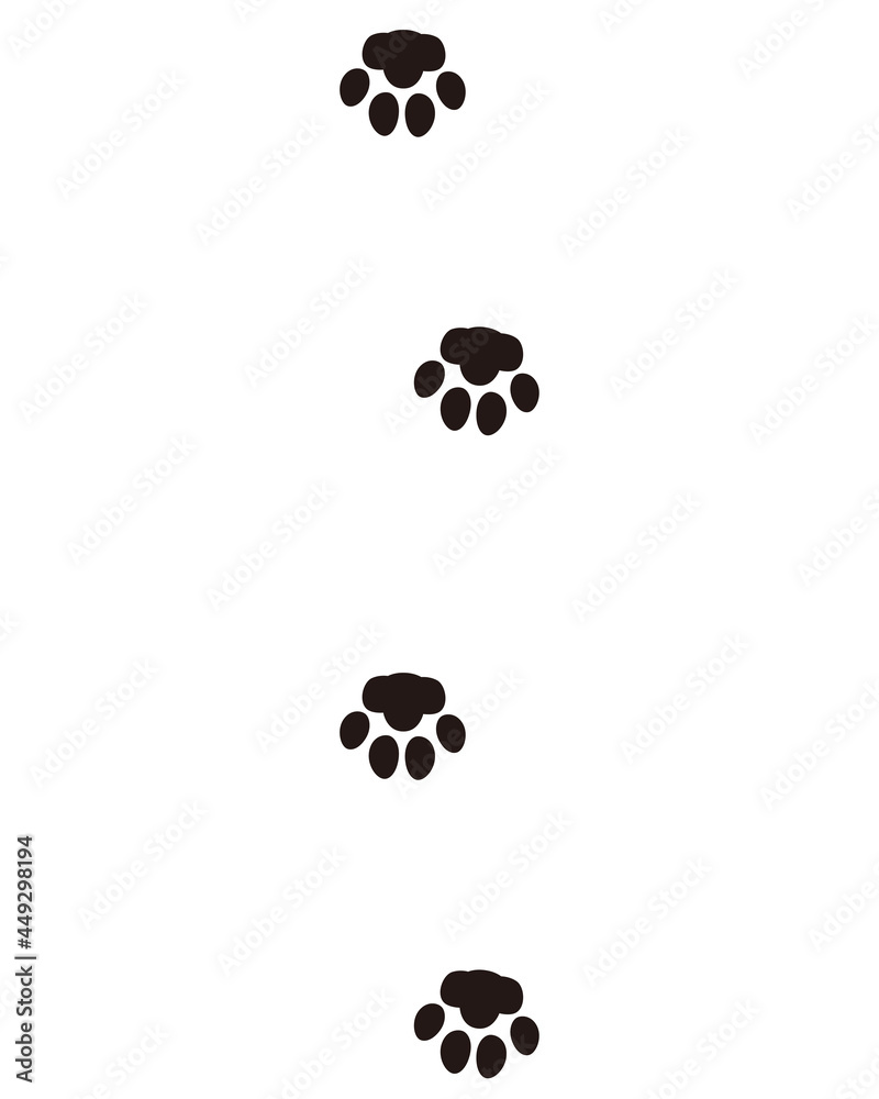 動物の足跡 猫のあしあと 猫の肉球 動物の足跡 猫のあしあと 猫の肉球