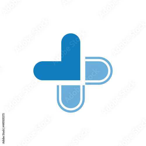 cross medical logo template vector icon