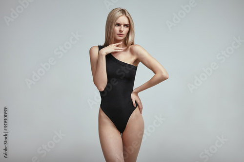 Studio shot of a young woman