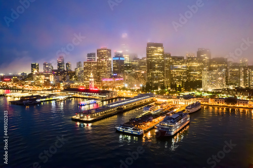 City Skyline at Night, San Francisco