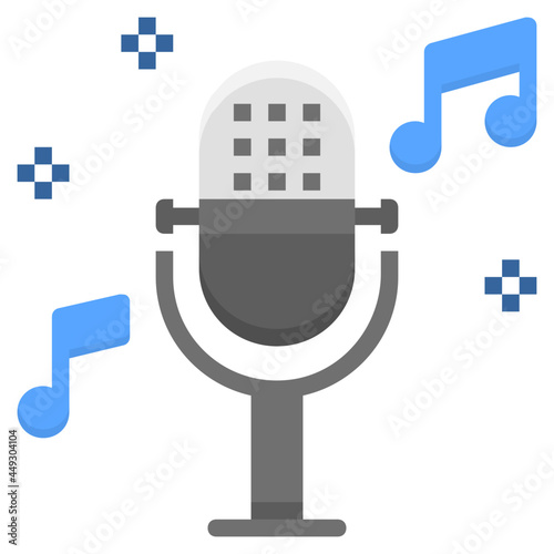 microphone flat icon