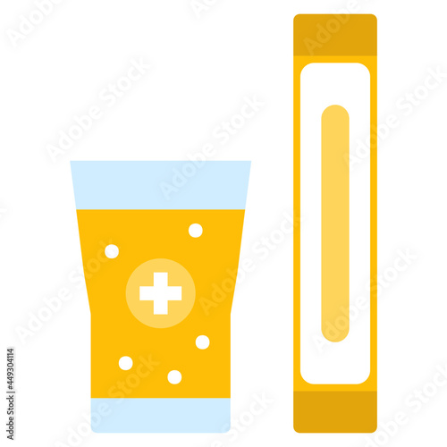 rehydration flat icon