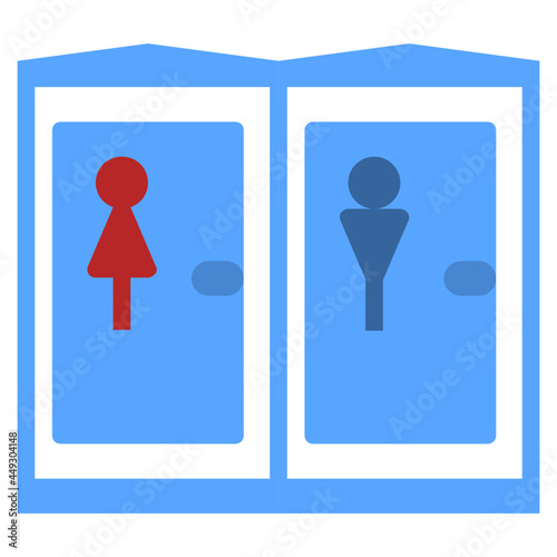 toilet flat icon