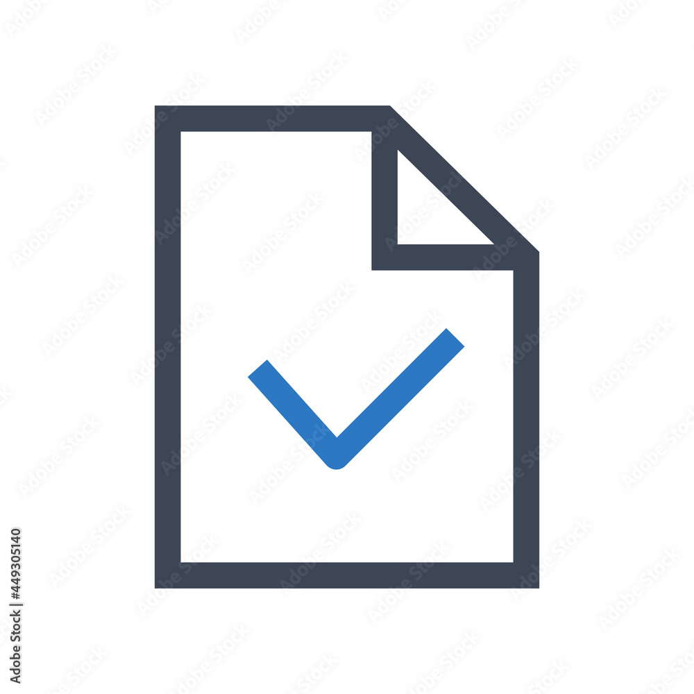 Approved file icon vector graphic Approved file icon vector graphic