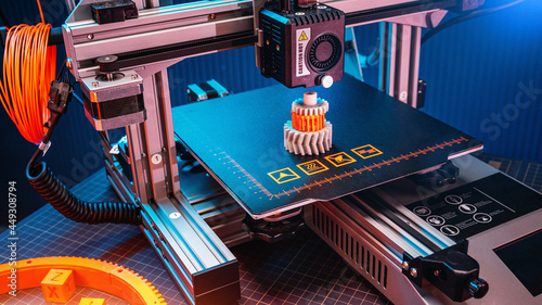 3D printer. 3d printing In workshop photo
