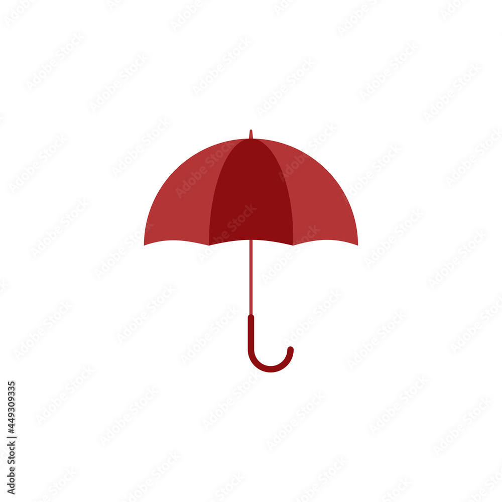 red umbrella isolated on a white background red umbrella isolated on a white background