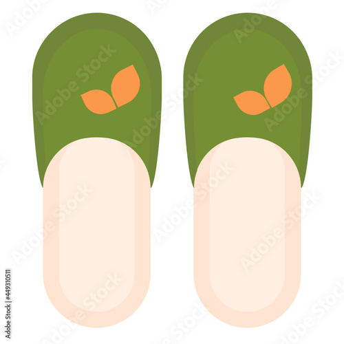slippers flat icon