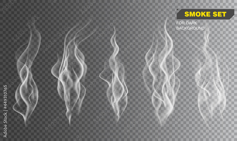 Isolated realistic cigarette smoke vector illustration
Isolated realistic cigarette smoke vector illustration