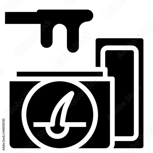 waxing glyph icon