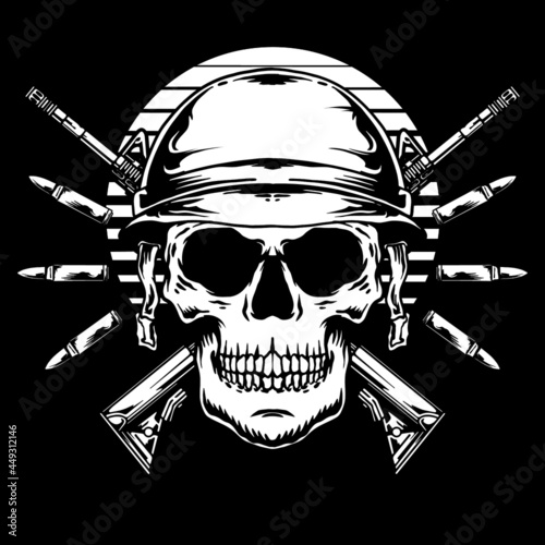 skull and crossbones with skull