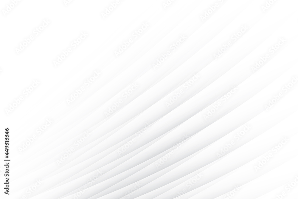 Obraz premium Abstract white and gray color, modern design background with geometric shape. Vector illustration.