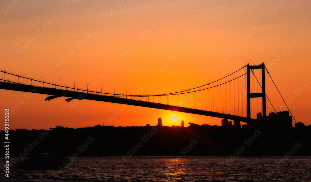 15th July Martyrs Bridge. Bosphorus Bridge. Istanbul, Turkey 15th July Martyrs Bridge. Bosphorus Bridge. Istanbul, Turkey