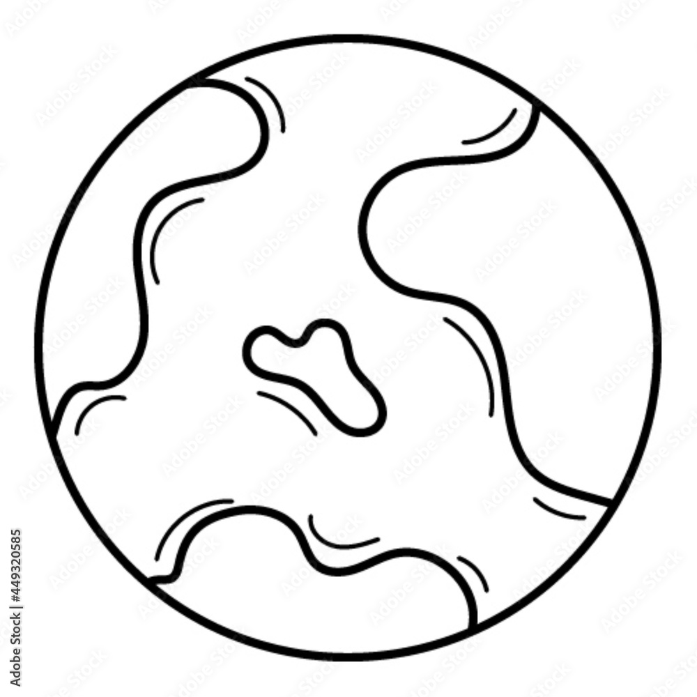 Abstract globe, planet Earth. Doodle. Hand-drawn black and white vector illustration. The design elements are isolated on a white background. Abstract globe, planet Earth. Doodle. Hand-drawn black and white vector illustration. The design elements are isolated on a white background.