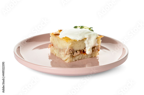 Savory moussaka casserole s...