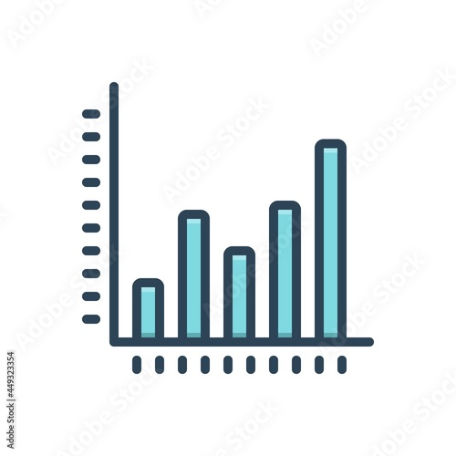 Color illustration icon for figures