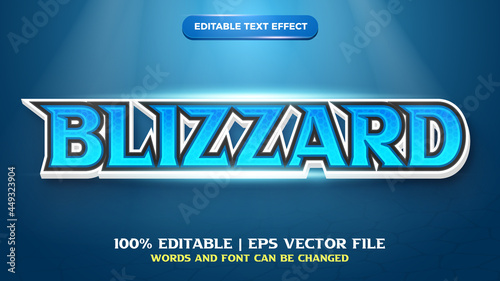 blizzard editable text effect template style