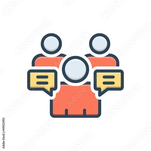 Color illustration icon for ours counsel