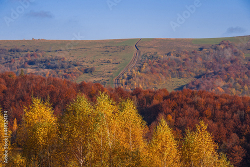 View of hills of Water Dividing ridge