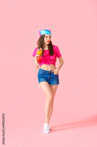 Beautiful young woman with ...