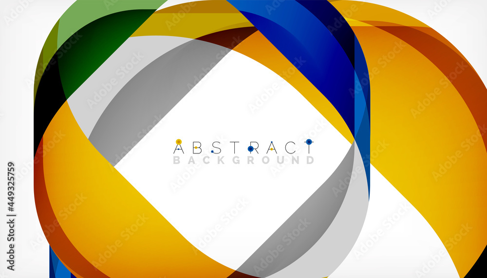 Abstract square shape with overlapping waves, minimal geometric background. Vector Illustration For Wallpaper, Banner, Background, Landing Page Abstract square shape with overlapping waves, minimal geometric background. Vector Illustration For Wallpaper, Banner, Background, Landing Page