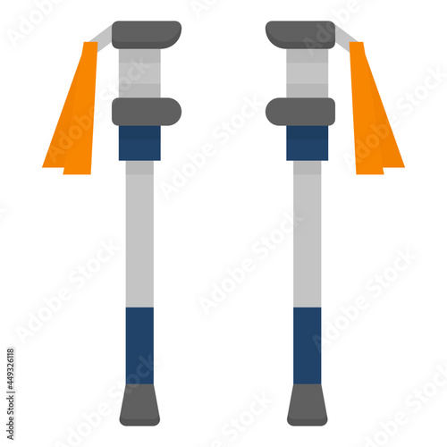 hiking flat icon