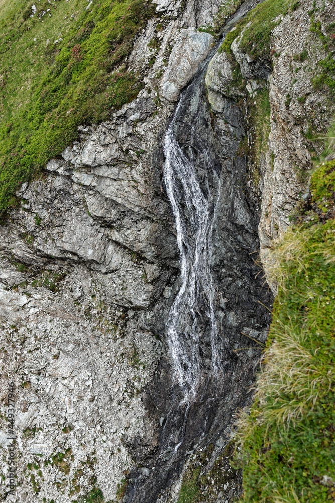 waterfall in the mountains