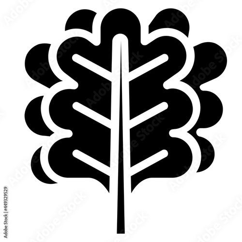kale glyph icon