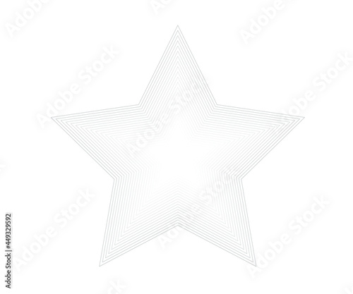 Star logo. Star lined icon  sign  symbol  Flat design  button  web. vector - illustration eps 10.