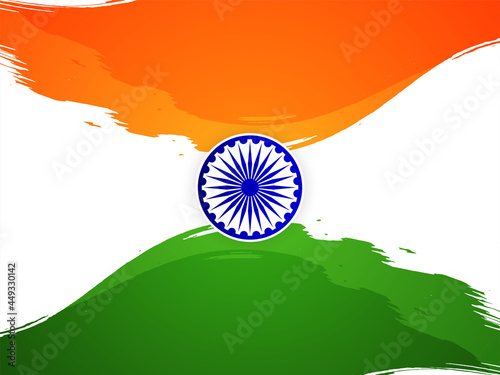 Tricolor Indian flag theme Independence day background