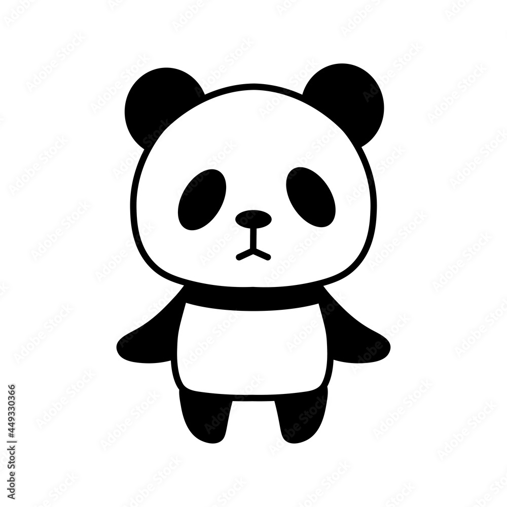 Fototapeta premium シンプルなパンダ
