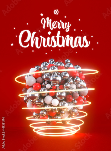 Photography Weihnachtskarte mit einem etwas anderen Weihnachtsbaum (Hochformat)