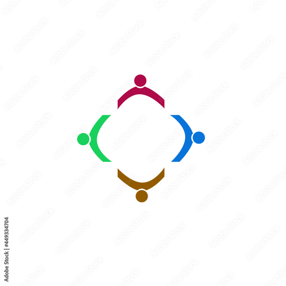 COLORFUL PEOPLE TOGETHER SIGN, SYMBOL, LOGO ISOLATED ON WHITE COLORFUL PEOPLE TOGETHER SIGN, SYMBOL, LOGO ISOLATED ON WHITE