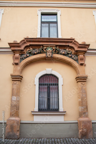 Baroque architecture in Piata Unirii, Union Square. Timisoara Romania, July, 2021,old gate © Laurenx