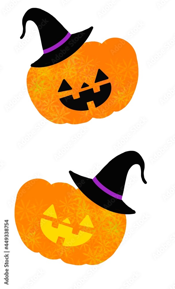 Naklejka premium ジャックオランタン ハロウィンのカボチャ