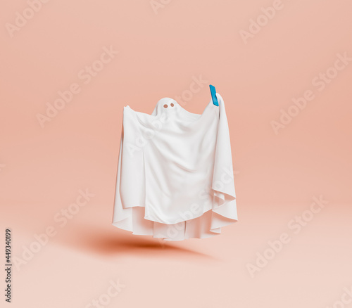 Obraz na płótnie halloween ghost selfie