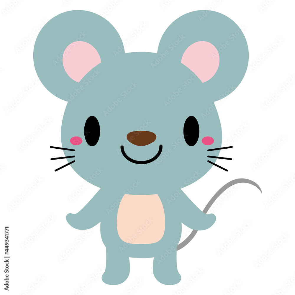 立ちポーズ 動物 イラスト ネズミ01 立ちポーズ 動物 イラスト ネズミ01