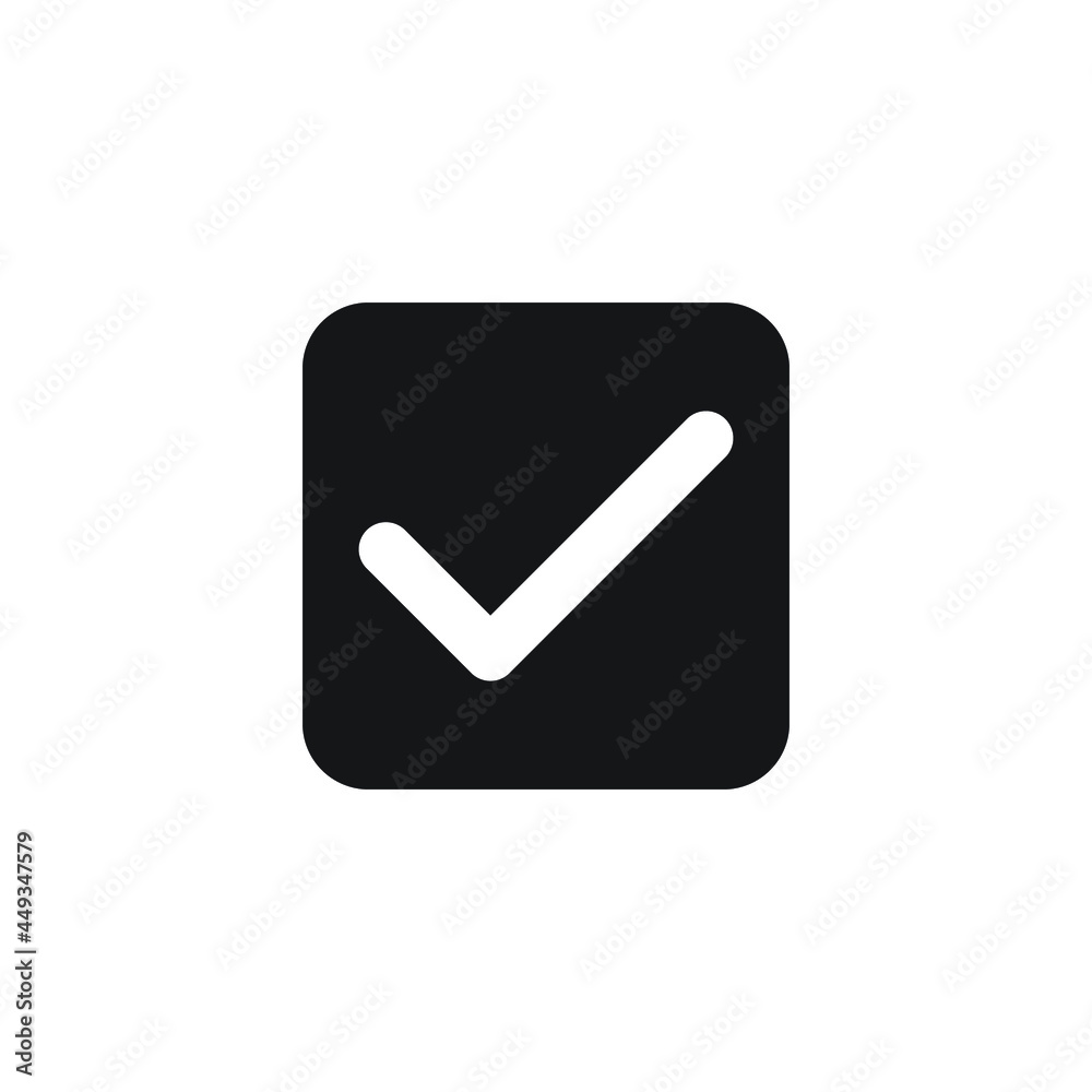 Icon vector graphic of approve bold Icon vector graphic of approve bold
